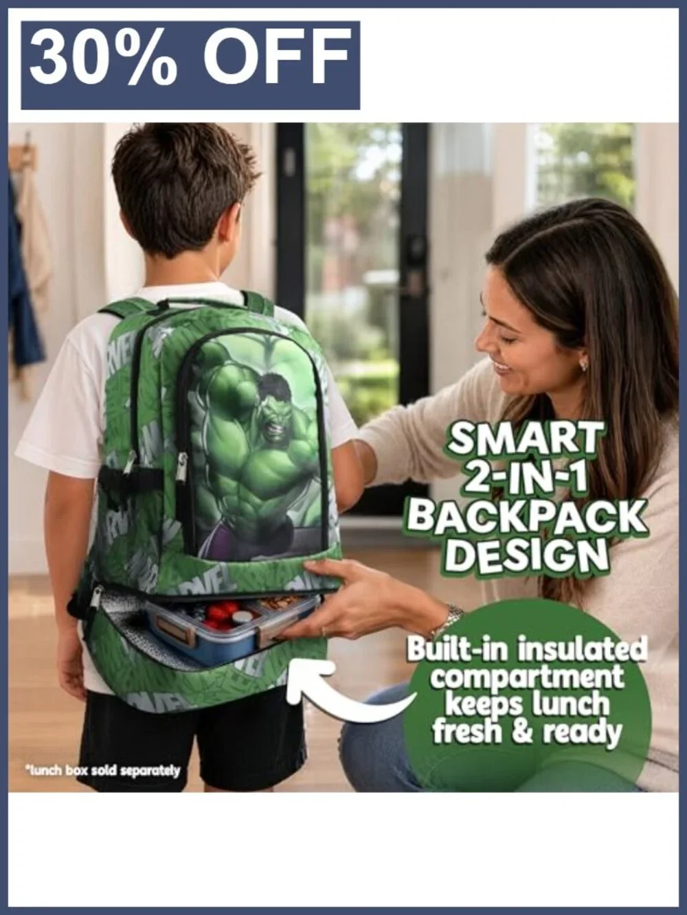 Hulk Kids Backpack 16